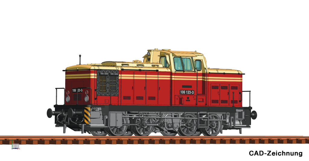 ROCO 70258 Diesellokomotive BR 106 DR Spur H0