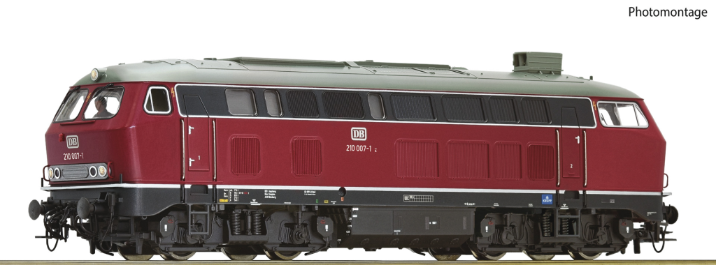 ROCO 70764 Diesellokomotive 210 007-1 DB Spur H0