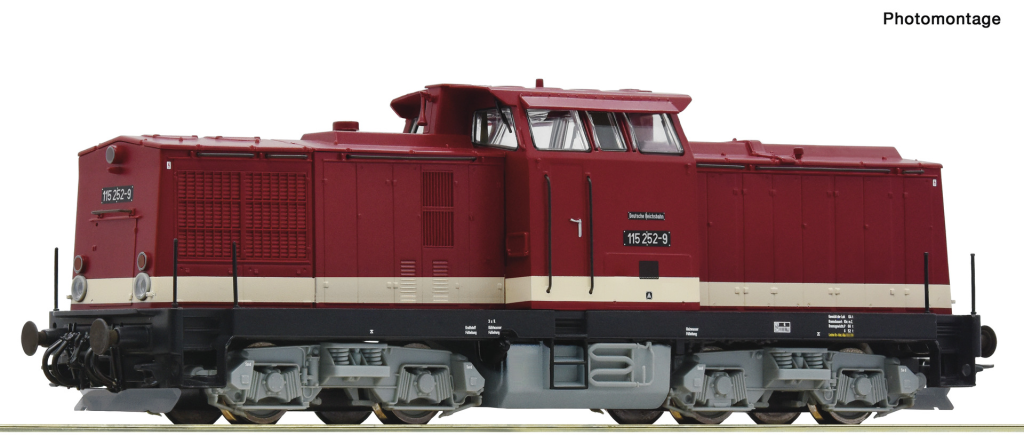ROCO 70815 Diesellokomotive BR 115 DR Spur H0