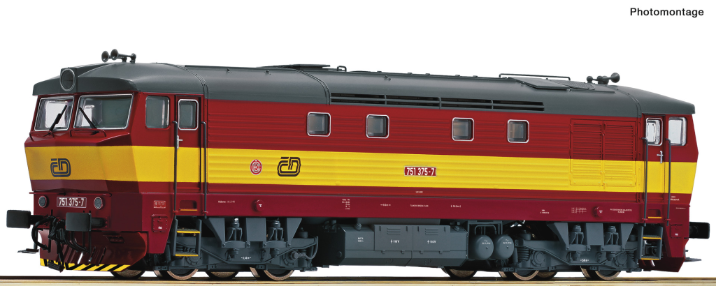 ROCO 70923 Diesellokomotive Rh 751 CD Spur H0