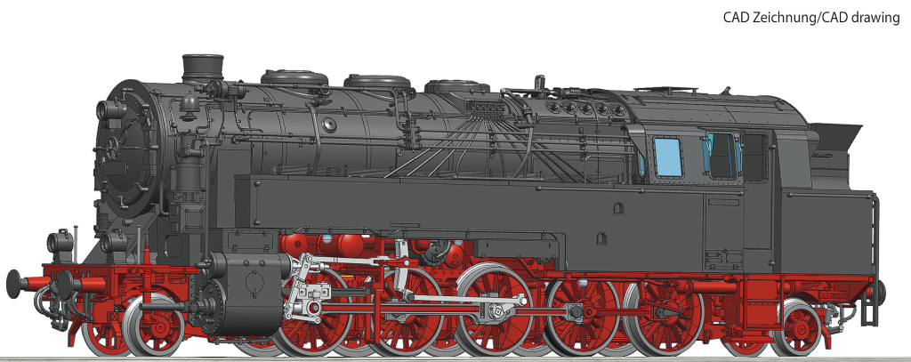ROCO 71098 Dampflokomotive 95 1027-2 DR Spur H0