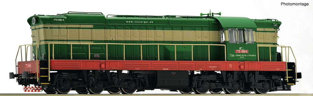 ROCO 72964 Diesellokomotive 770 058-6 ZSSK Cargo Spur H0