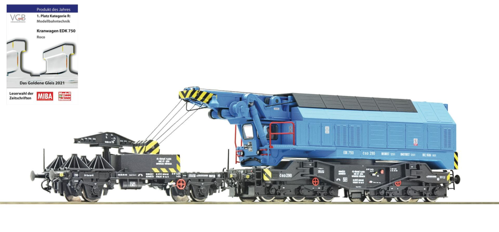 ROCO 73038 Digital-Eisenbahndrehkran CSD Spur H0