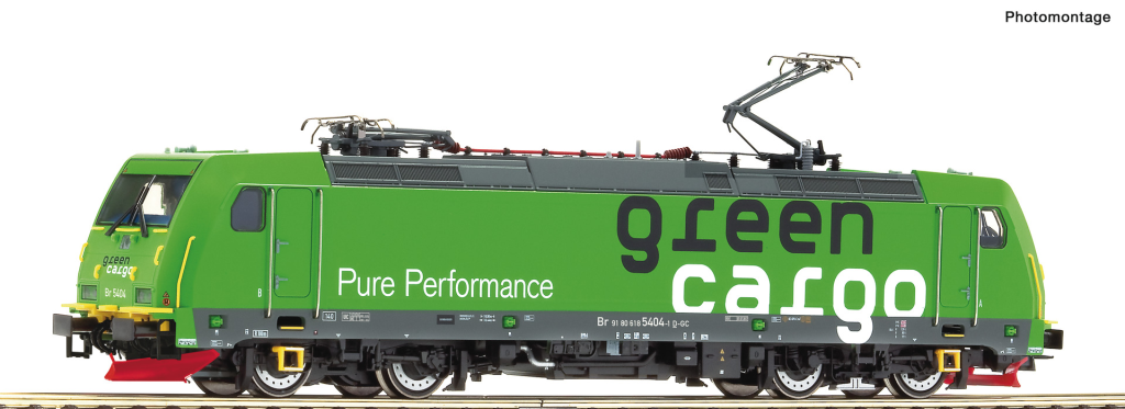 ROCO 73178 Elektrolokomotive Br 5404 Green Cargo Spur H0