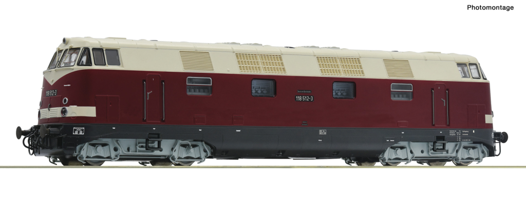 ROCO 73896 Diesellokomotive 118 512-3 DR Spur H0