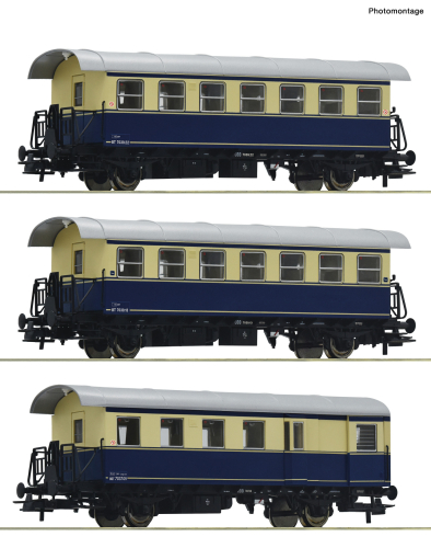 ROCO 74192 3 teiliges Set Spantenwagen ÖBB Spur H0