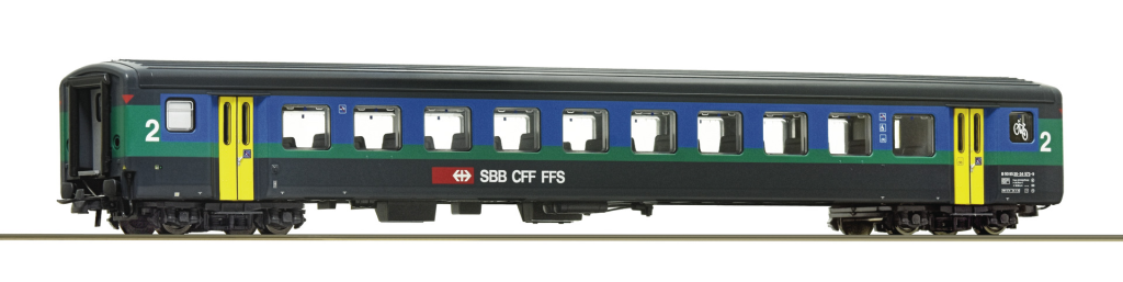 ROCO 74567 Schnellzugwagen EW II 2. Klasse SBB Spur H0