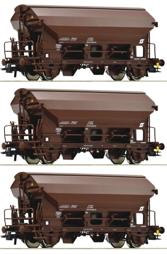 ROCO 76180 3 teiliges Set Schwenkdachwagen ÖBB Spur H0