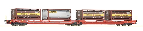 ROCO 77389 Doppeltaschen-Gelenkwagen T3000e ÖBB/RCW Spur H0