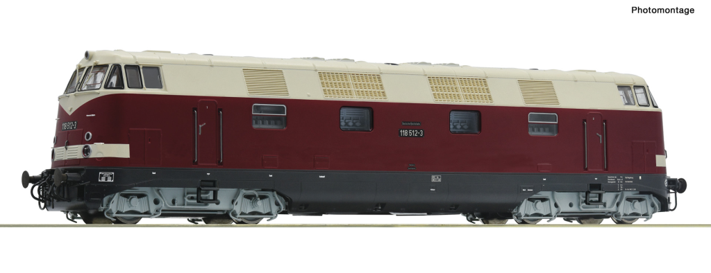 ROCO 79897 Diesellokomotive 118 512-3 DR Spur H0