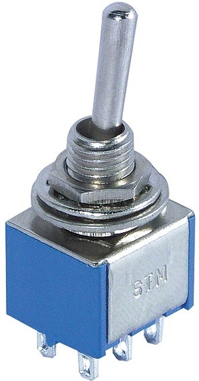 20x Miniatur Kippschalter Kipptaster 1-polig UM Schließer 3 Kontakte Ein/Aus/Ein