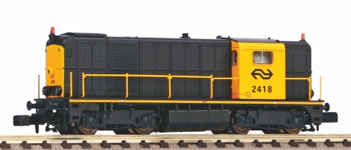 PIKO 40424 Diesellok Rh 2400 grau gelb 3. Spitzenlicht NS IV + DSS Next18 Spur N