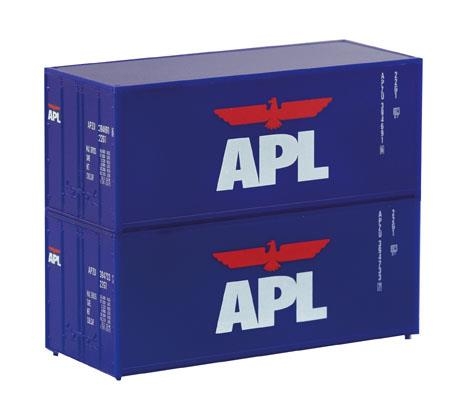 PIKO 46102 Container-Set 2 x 20 APL Spur TT