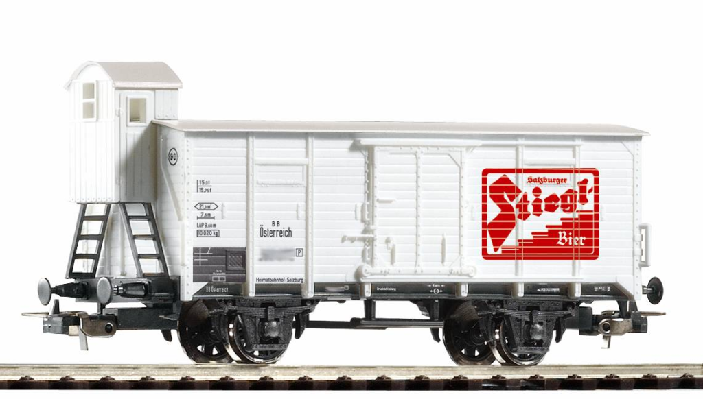 PIKO 54488 Gedeckter Güterwagen Stiegl Bier III m.Bh. Spur H0