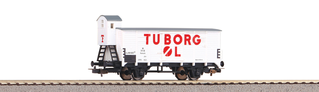 PIKO 54619 Gedeckter Güterwagen G02 Bier Tuborg III m. Bhs Spur H0