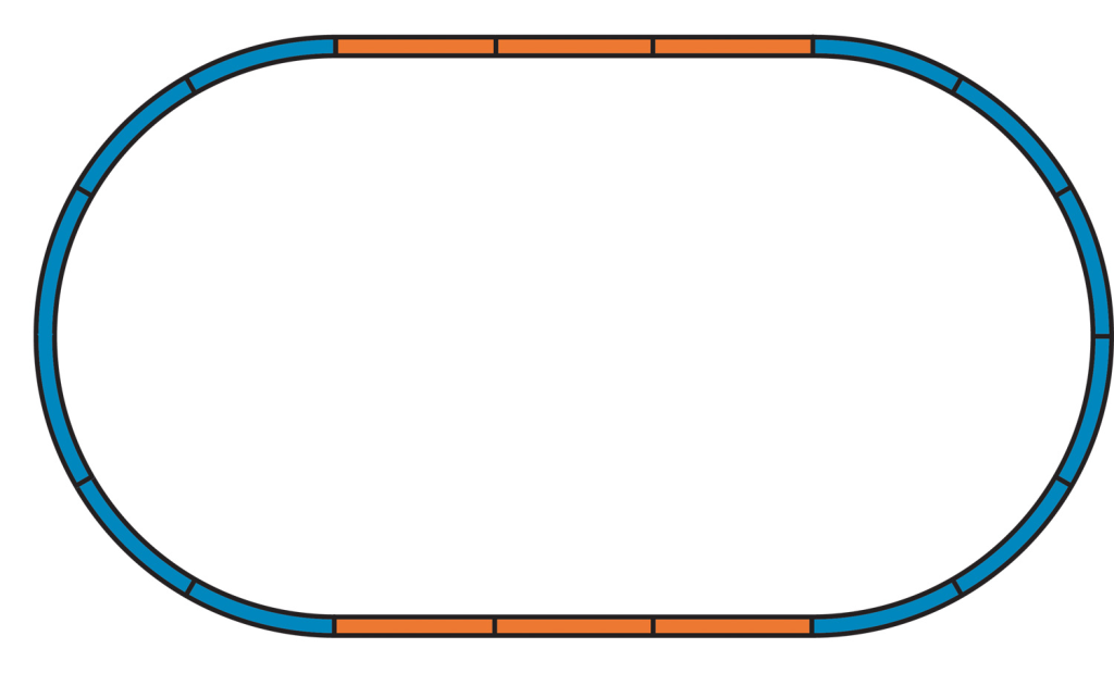 PIKO 55365 Gleis mit Bettung lose Ergänzungsset A + 4 Gerade Spur H0