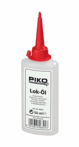 PIKO 56301 Loköl Nachfüllflasche mit Dosierspitze 50ml Spur H0