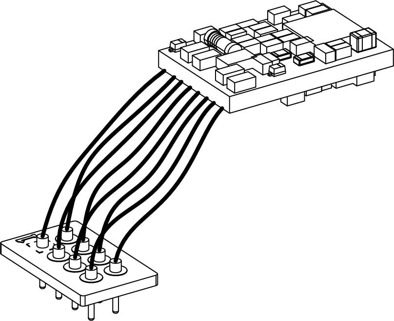 PIKO 56503 PSD XP PluX16/8pol. Spur H0