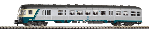 PIKO 57653 Personenwagen 2.Kl. Steuer. Silberling BDnrzf 740 Karlsruhe DB IV beige-blau Spur H0