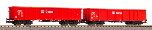 PIKO 58234 2er Set Offener Güterwagen Eaos DB AG V mit Sandladung Spur H0