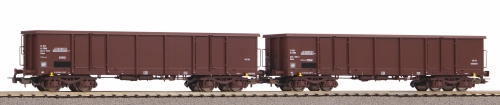 PIKO 58236 2er Set Offener Güterwagen Eaos ÖBB V Spur H0