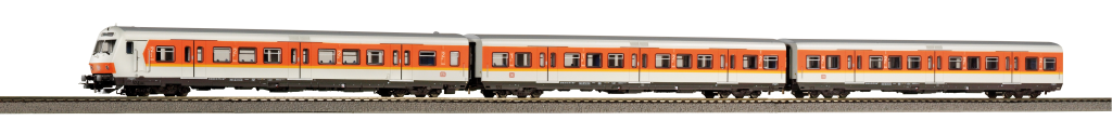 PIKO 58388 3er Set x-wagen S-Bahn Nürnberg mit Steuerwagen DB IV Spur H0