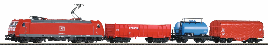 PIKO 59015 PSCwlan Start Set DB AG Güterzug BR 185 mit 3 wagen VI Spur H0