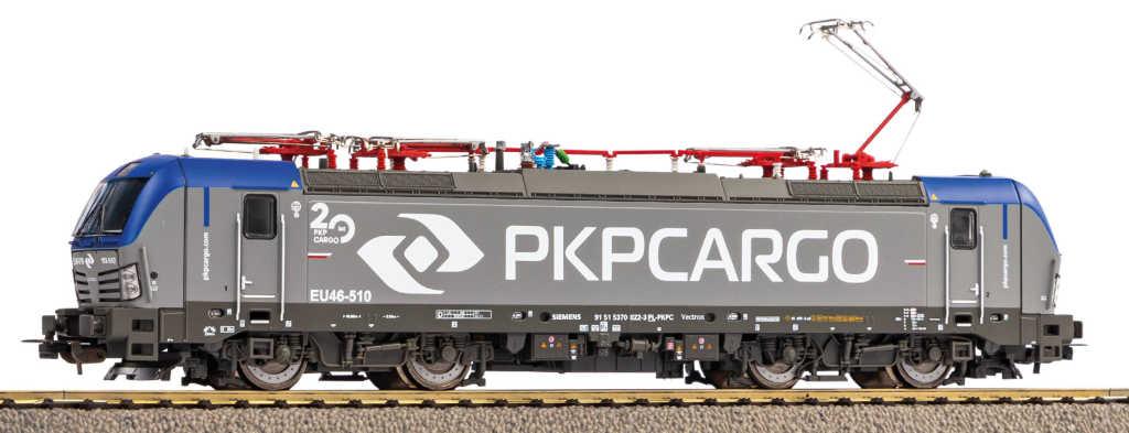 PIKO 59393 E-Lok/Sound EU46 Vectron PKP Cargo VI + PluX22 Decoder  Spur H0
