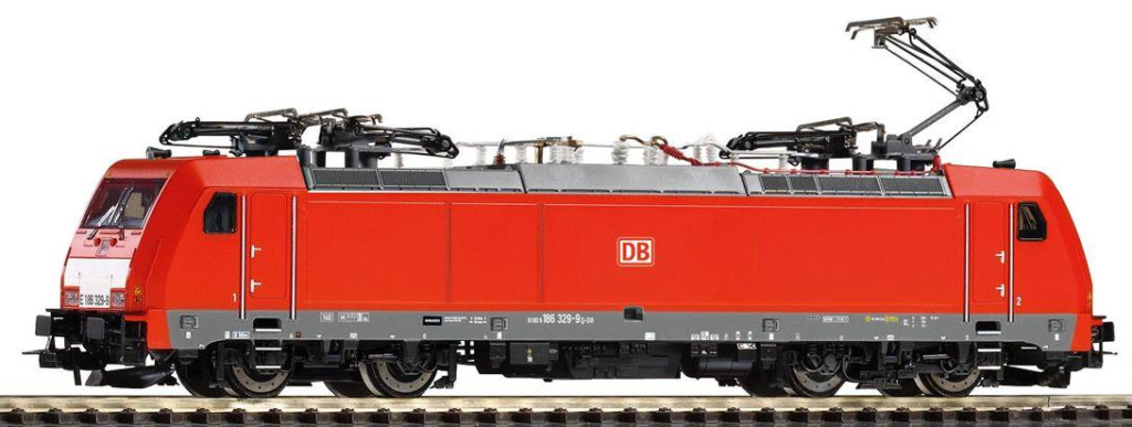 PIKO 59853 Wechselstrom E-Lok BR 186 DB AG VI + lastg. Decoder Spur H0