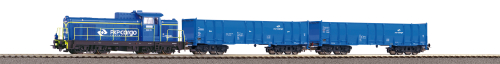 PIKO 97937 Start Set PKP SM42 mit 2 offenen Güterwagen PKP Cargo A-Gleis & B VI Spur H0
