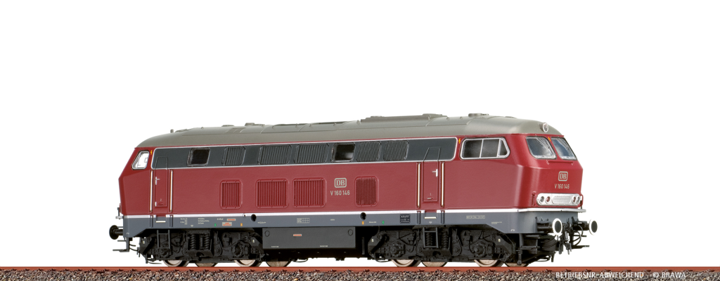 BRAWA 41178 Diesellokomotive V 160 DB Epoche III DC Digital EXTRA Spur H0