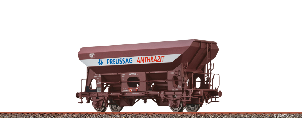 BRAWA 49548 Offener Güterwagen Fcs 092 DB, Epoche IV, Preussag Ant. Spur H0