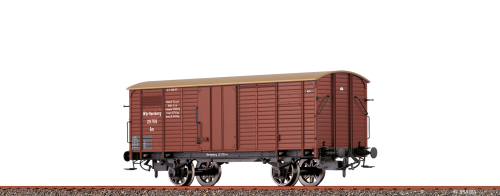 BRAWA 49884 Gedeckter Güterwagen Gm K.W.St.E., Epoche I Spur H0