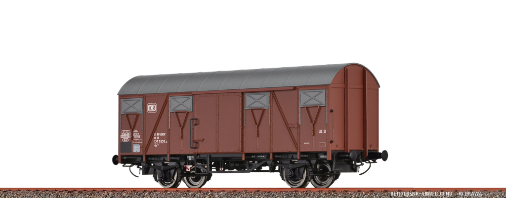 BRAWA 50144 Gedeckter Güterwagen Gs 212 DB Epoche IV Spur H0