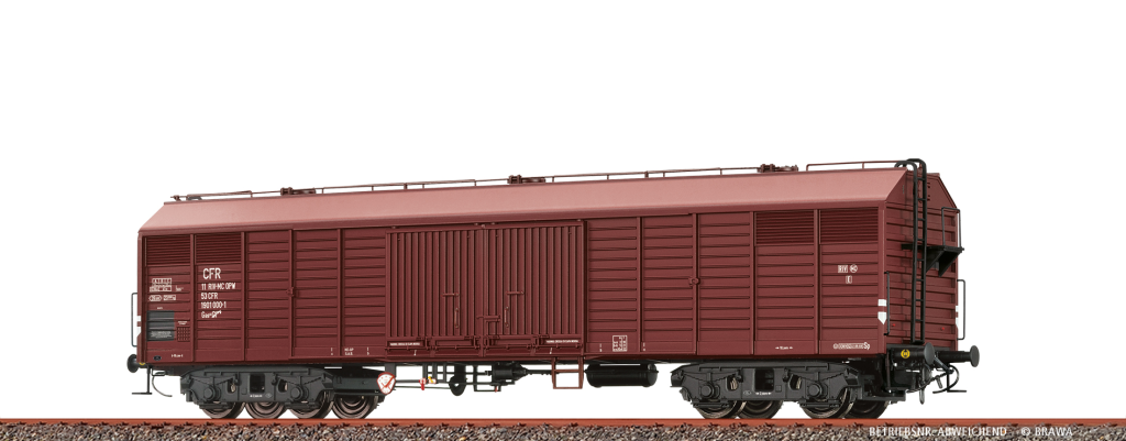 BRAWA 50409 Gedeckter Güterwagen Gas CFR Epoche IV Spur H0