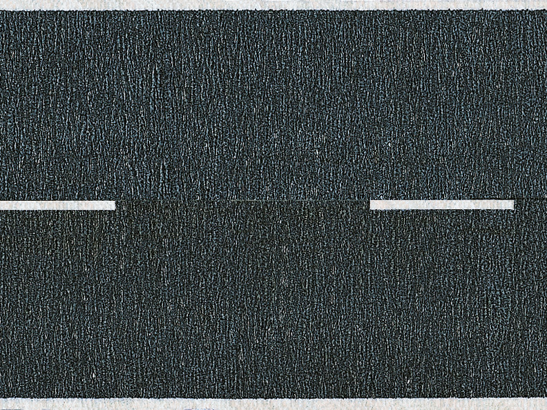 NOCH 48410 Teerstraße schwarz, 100 x 4,8 cm (aufgeteilt in 2 Rollen) TT