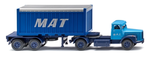 Wiking 052604 Containersattelzug 20 Scania M.A.T. Spur H0