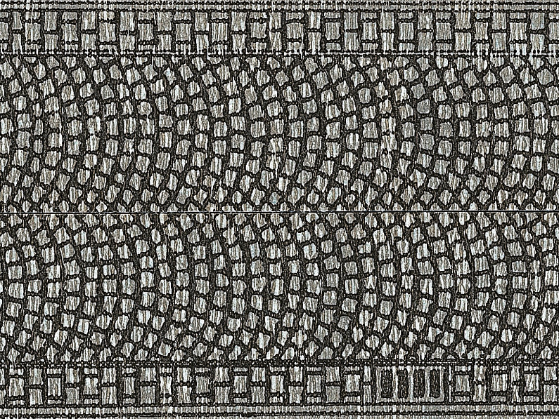 NOCH 60430 Kopfsteinpflaster 100 x 5 cm (aufgeteilt in 2 Rollen) H0