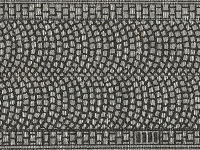 NOCH 60430 Kopfsteinpflaster 100 x 5 cm (aufgeteilt in 2 Rollen) H0