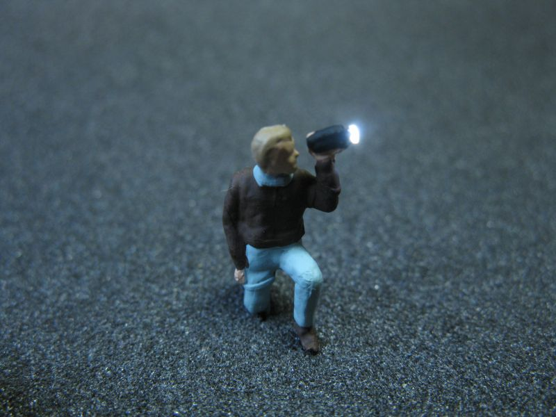 Figur mit LED Taschenlampe N