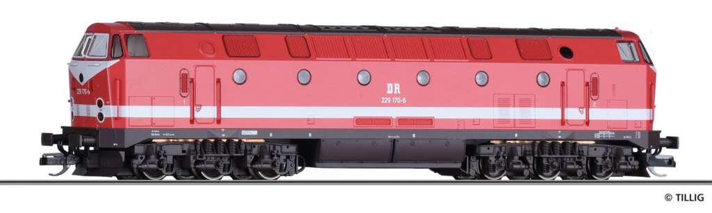 TILLIG 02795 Diesellokomotive der DR Spur TT