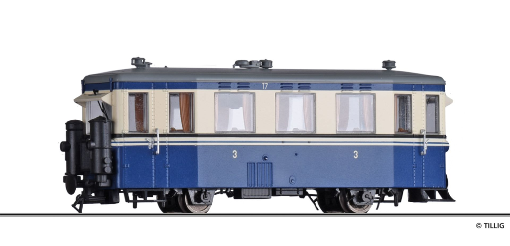 TILLIG 02957 Triebwagen der Mittelbadischen Eisenbahn-Gesellschaft (MEG) Spur H0e
