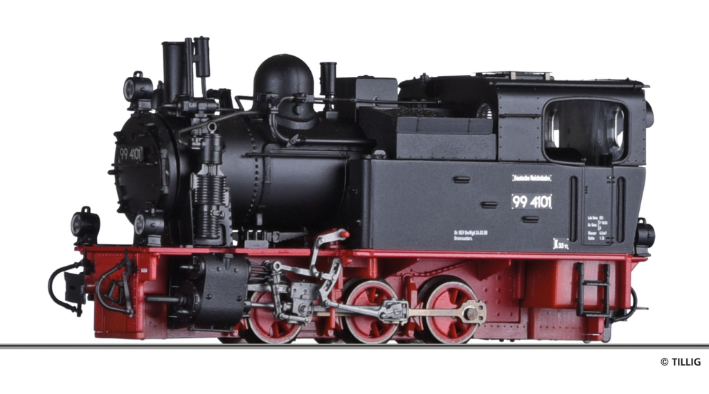TILLIG 02972 Dampflokomotive der HSB Spur H0e