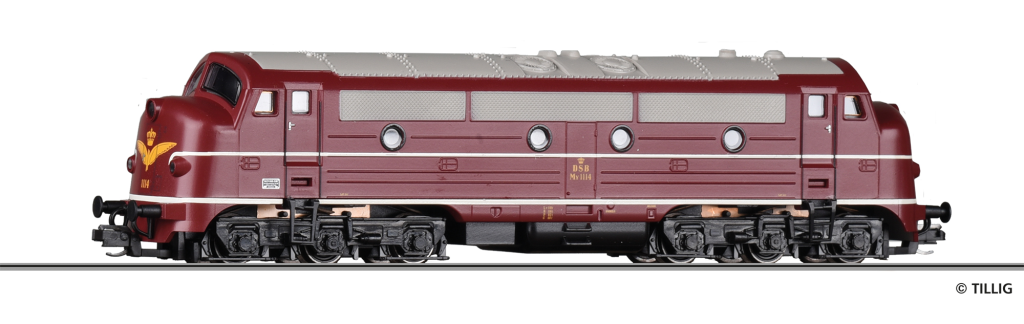 TILLIG 04545 Diesellokomotive der DSB Spur TT
