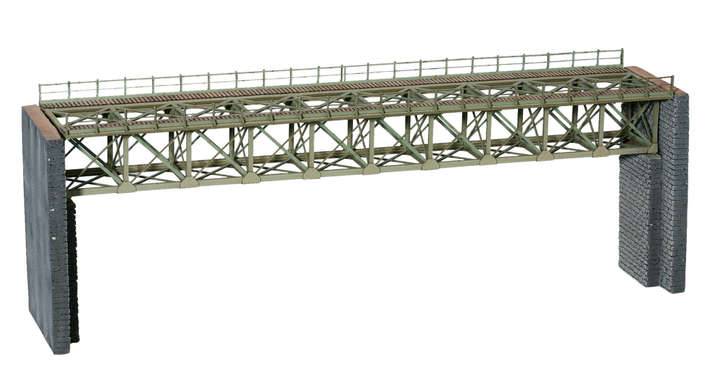 NOCH 67020 Stahlbrücke mit Brückenköpfen H0