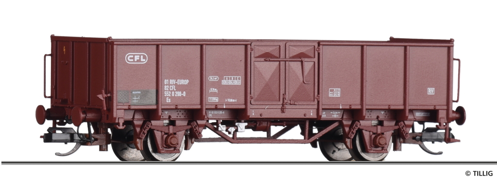 TILLIG 14083 Offener Güterwagen der CFL Spur TT