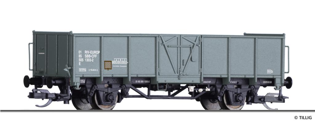 TILLIG 14090 Offener Güterwagen der SBB Spur TT
