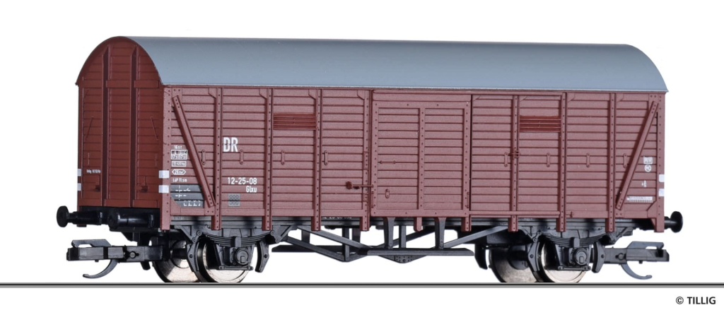 TILLIG 14173 Gedeckter Güterwagen der DR Spur TT