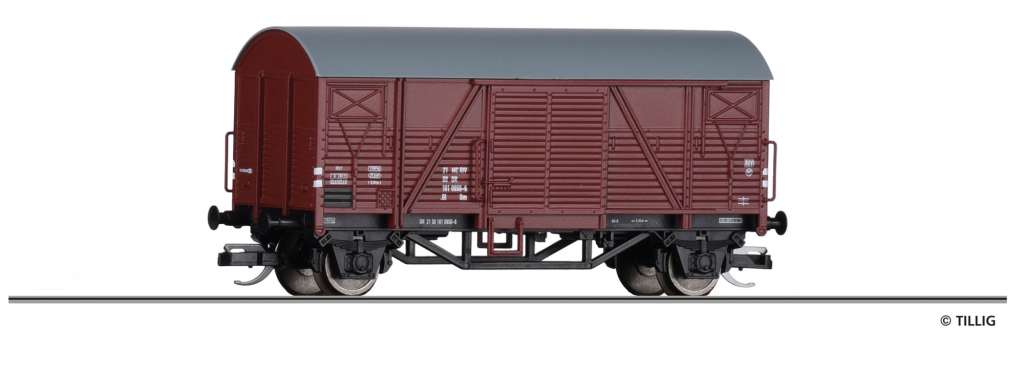 TILLIG 14200 Gedeckter Güterwagen der DR Spur TT