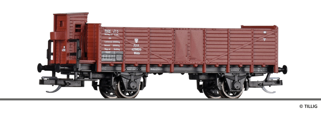 TILLIG 14295 Offener Güterwagen der PKP Spur TT